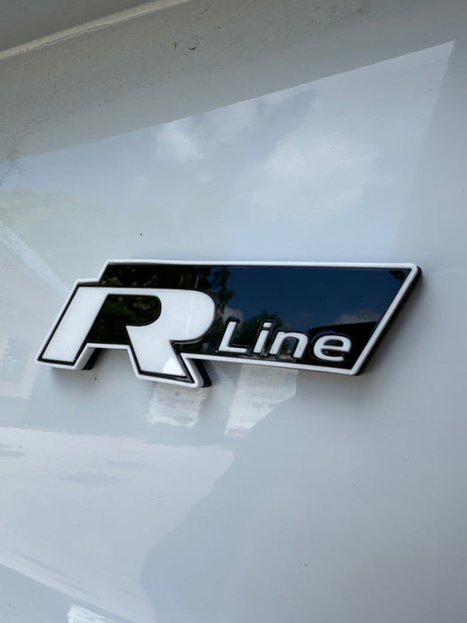 4D "R Line" Replacement Badges - Multiple Colours - VW MODELS