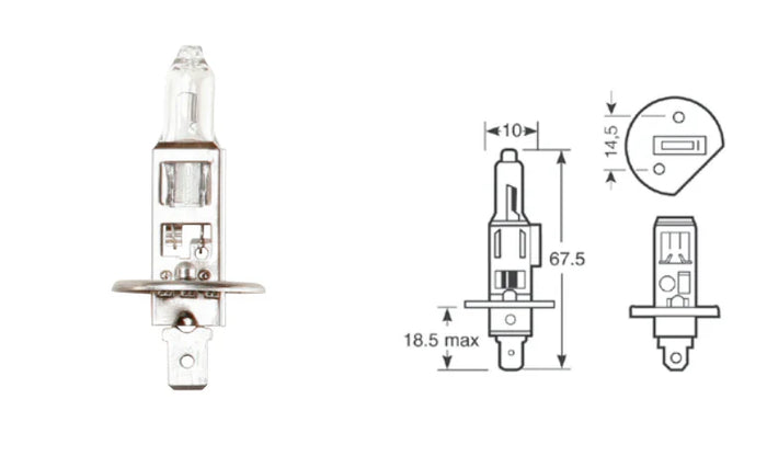 CEUK Enhanced H1 LED Headlight / Main Beam Bulbs – 6000K | Plug & Play | 20,000Lm (448 / P14.5s)