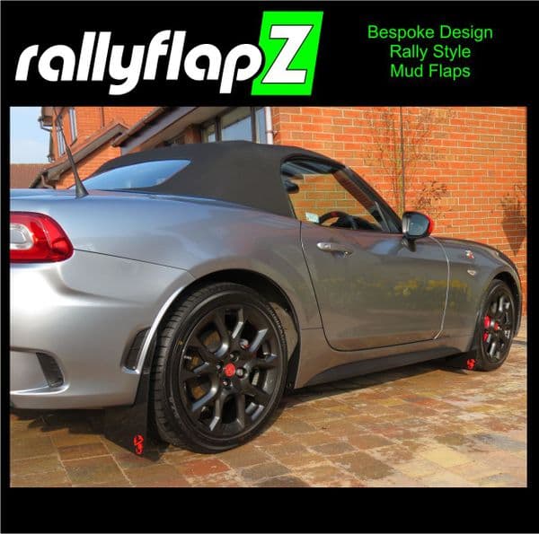 124 Spider & 124 aBarth (2016+) MUDFLAPS (no logo)