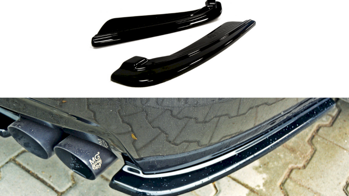 Maxton Design - REAR SIDE SPLITTERS BMW 5 F11 M-PACK (FITS TWO DOUBLE EXHAUST ENDS)