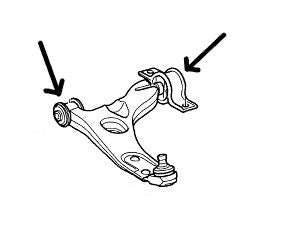 Volvo S40 & V50 All Models (2004-2012) Front Suspension Arm Bushes