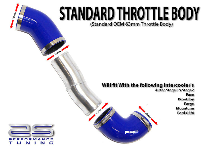 AIRTEC Motorsport 2.5-inch Big Boost Pipes with 70mm Cold Side for Mk2 Focus RS and ST - Car Enhancements UK