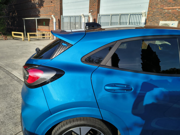 Ford Puma MK2 (ST & ST Line) Rear Window Side Cover (Hex Design)