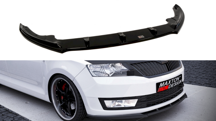 Maxton Design - FRONT SPLITTER SKODA RAPID