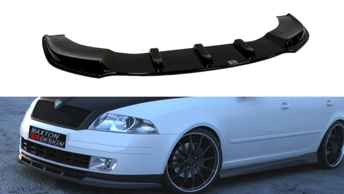 Maxton Design - FRONT SPLITTER OCTAVIA 2 PREFACE MODEL, STANDARD BUMPER
