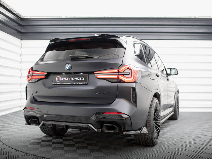 Maxton Design - CENTRAL REAR SPLITTER (VERTICAL BARS) BMW X3 M-PACK G01 FACELIFT