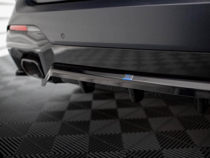 Maxton Design - CENTRAL REAR SPLITTER (VERTICAL BARS) BMW X3 M-PACK G01 FACELIFT