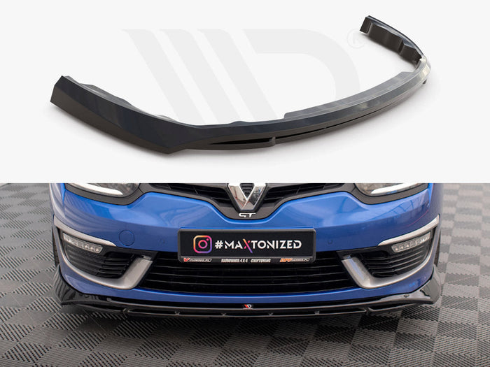 Maxton Design - FRONT SPLITTER RENAULT MEGANE GT LINE GRANDTOUR MK3 FACELIFT