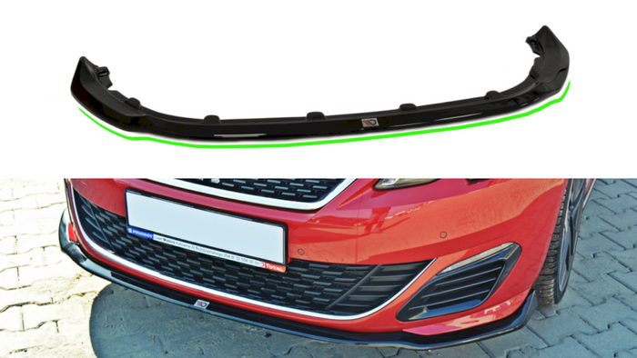 Maxton Design - FRONT SPLITTER V.1 PEUGEOT 308 II GTI