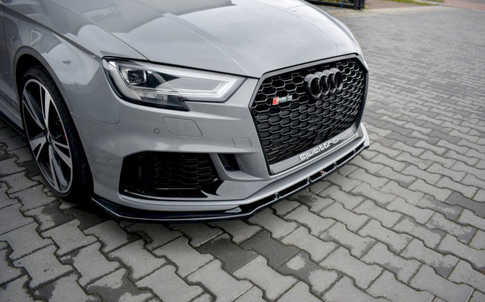 Maxton Design - FRONT SPLITTER V.1 AUDI RS3 8V FACELIFT SEDAN (2017-20)