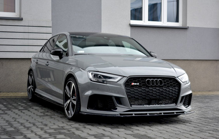 Maxton Design - FRONT SPLITTER V.1 AUDI RS3 8V FACELIFT SEDAN (2017-20)