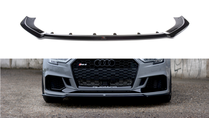 Maxton Design - FRONT SPLITTER V.2 AUDI RS3 8V FACELIFT SEDAN (2017-20)