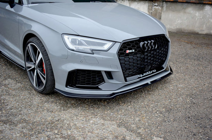 Maxton Design - FRONT SPLITTER V.2 AUDI RS3 8V FACELIFT SEDAN (2017-20)