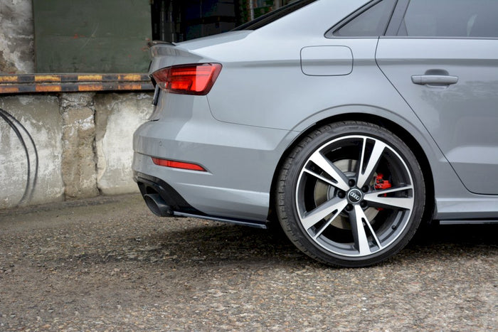 Maxton Design - REAR SIDE SPLITTERS AUDI RS3 8V FACELIFT SEDAN (2017-20)