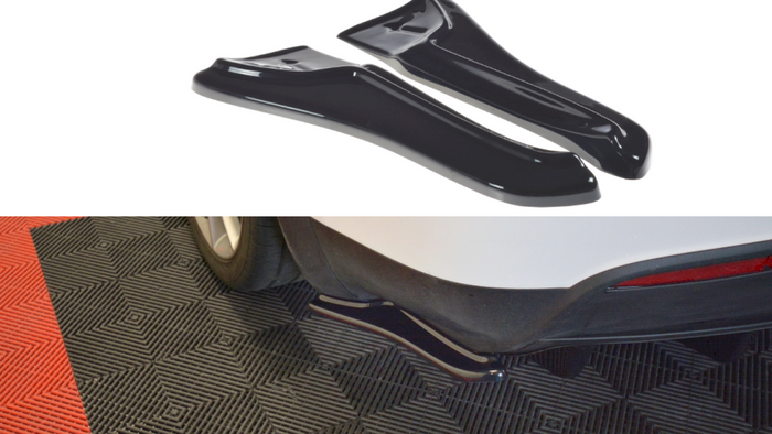 Maxton Design - REAR SIDE SPLITTERS V.1 TESLA MODEL X (2015-2021)