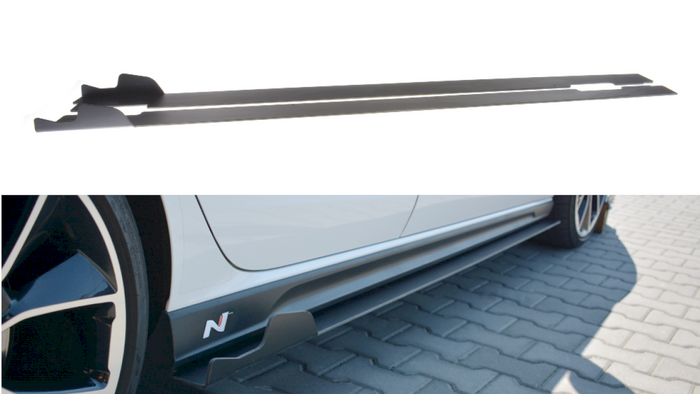 Maxton Design - RACING SIDE SKIRTS DIFFUSERS HYUNDAI I30 MK3 N