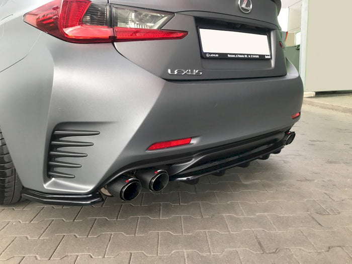 Maxton Design - CENTRAL REAR SPLITTER (WITH VERTICAL BARS) LEXUS RC (2014-UP)