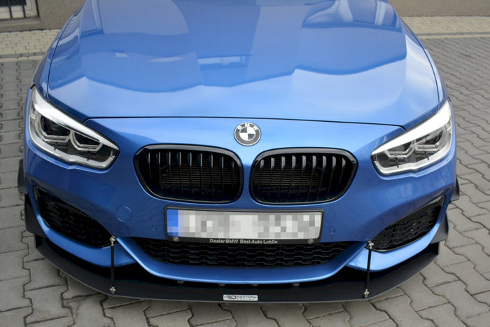 Maxton Design - FRONT RACING SPLITTER V.2 BMW 1 F20/F21 M-POWER FACELIFT (2015-19)