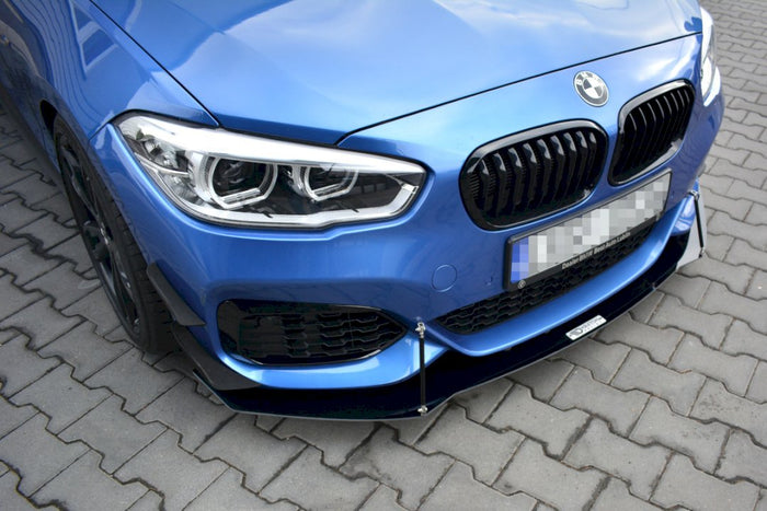 **CLEARANCE** Maxton Design - FRONT RACING SPLITTER V.1 BMW 1 F20/F21 M-POWER FACELIFT (2015-19) (NO RETURN)