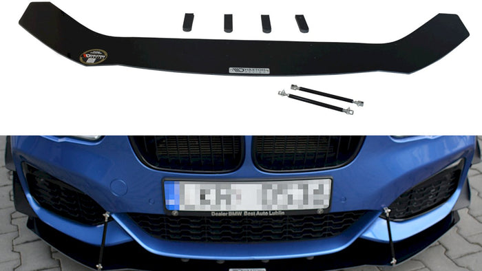 Maxton Design - FRONT RACING SPLITTER V.1 BMW 1 F20/F21 M-POWER FACELIFT (2015-19)