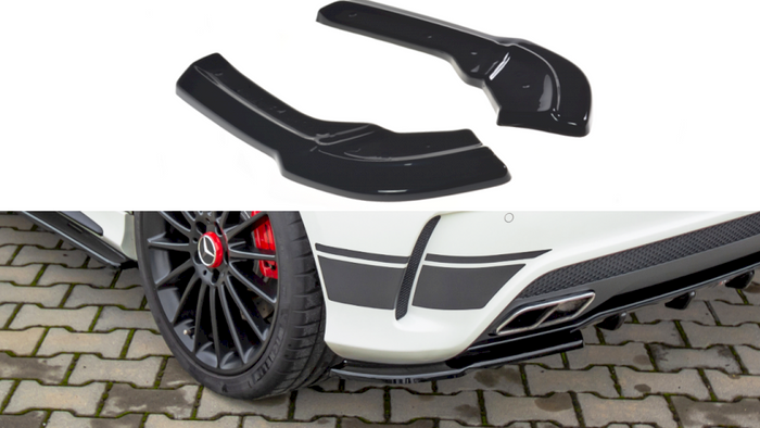 Maxton Design - REAR SIDE SPLITTERS MERCEDES A45 AMG W176 (2013-2015)
