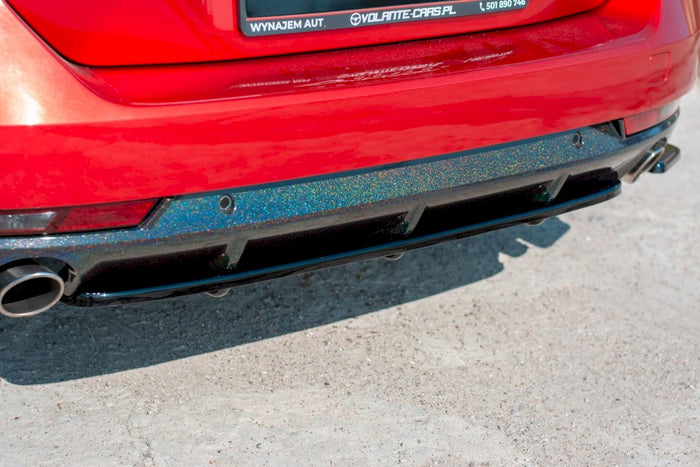 Maxton Design - CENTRAL REAR SPLITTER(WITH VERTICAL BARS) PEUGEOT 508 SW MK2