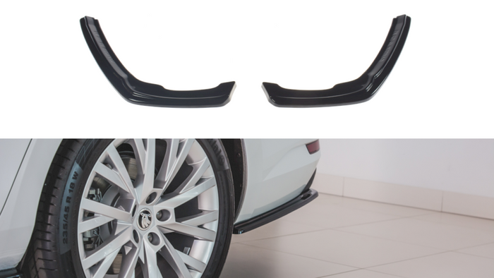 Maxton Design - REAR SIDE SPLITTERS SKODA SUPERB MK3 FL (2019-)