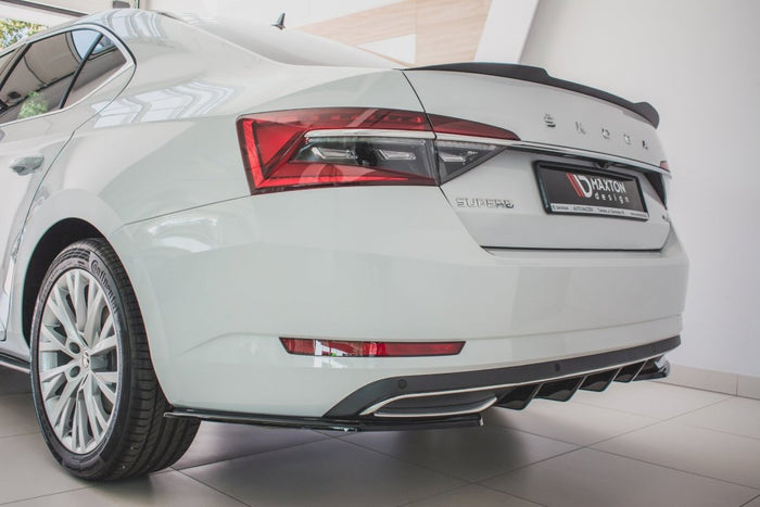 Maxton Design - REAR SIDE SPLITTERS SKODA SUPERB MK3 FL (2019-)