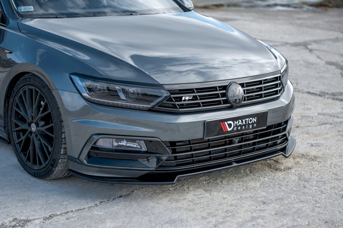 Maxton Design - FRONT SPLITTER V.2 VOLKSWAGEN PASSAT R-LINE B8 (2015-19)