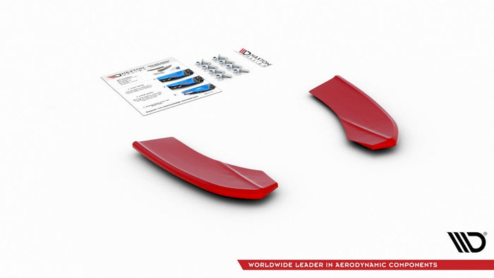 Maxton Design - REAR SIDE SPLITTERS V2 HYUNDAI I30 MK3 N (RED) 2017-