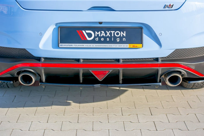 Maxton Design - CENTRAL REAR SPLITTER (W/ VERTICAL BARS) HYUNDAI I30 MK3 N FASTBACK (2018-)
