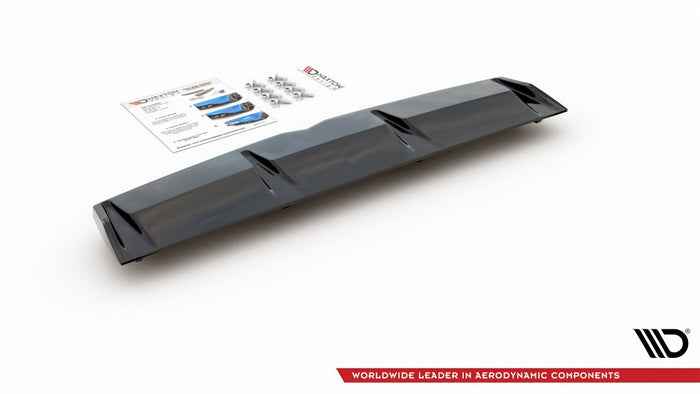 Maxton Design - CENTRAL REAR SPLITTER (W/ VERTICAL BARS) HYUNDAI I30 MK3 N FASTBACK (2018-)