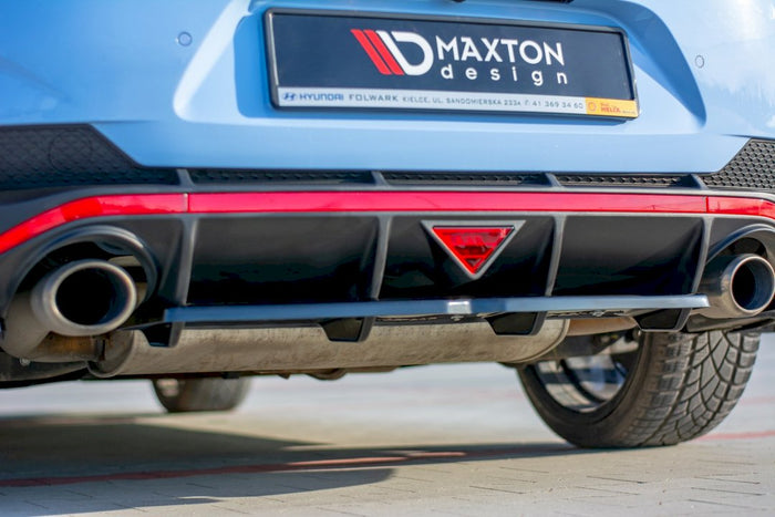 Maxton Design - CENTRAL REAR SPLITTER (W/ VERTICAL BARS) HYUNDAI I30 MK3 N FASTBACK (2018-)