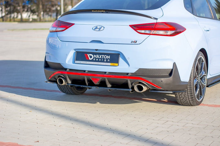 Maxton Design - CENTRAL REAR SPLITTER (W/ VERTICAL BARS) HYUNDAI I30 MK3 N FASTBACK (2018-)