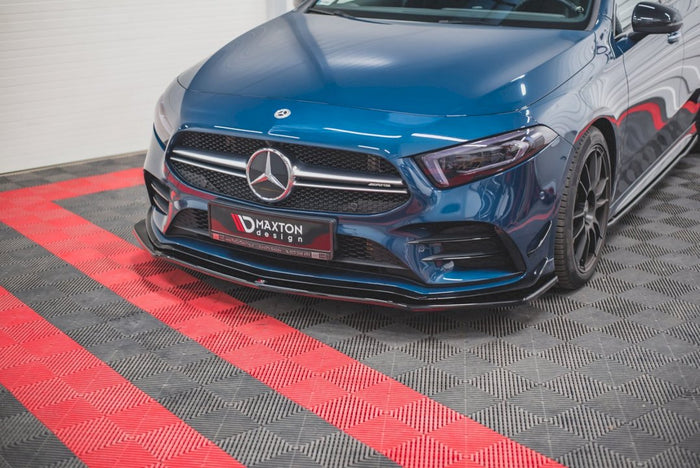 Maxton Design - FRONT SPLITTER V.1 MERCEDES A35 AMG PREMIUM + W177 (2018-)