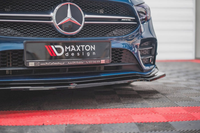 Maxton Design - FRONT SPLITTER V.1 MERCEDES A35 AMG PREMIUM + W177 (2018-)
