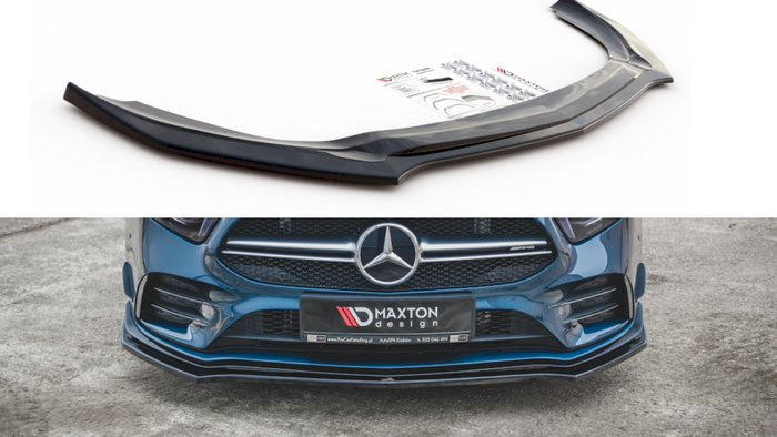 Maxton Design - FRONT SPLITTER V.2 MERCEDES A35 AMG PREMIUM + W177 (2018-)