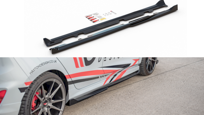 Maxton Design - Side Skirts Diffusers V.4 Ford Fiesta Mk8 ST / ST-Line