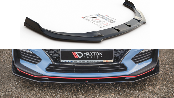 Maxton Design - FRONT SPLITTER V.3 HYUNDAI I30 N MK3 HATCHBACK/ FASTBACK (2017-)