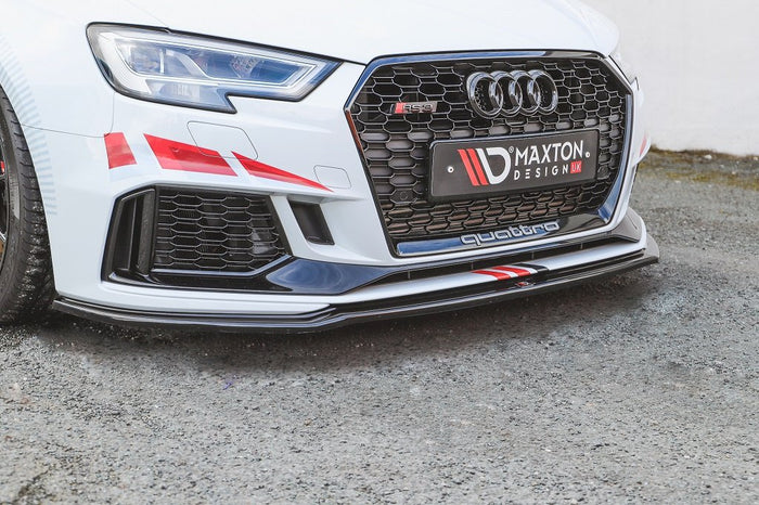 Maxton Design - FRONT SPLITTER V.2 AUDI RS3 8V FACELIFT SPORTBACK (2017-2020)