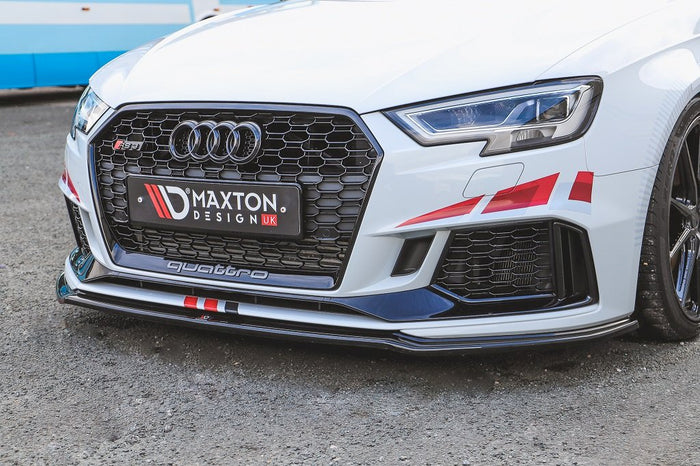 **CLEARANCE** Maxton Design - FRONT SPLITTER V.2 AUDI RS3 8V FACELIFT SPORTBACK (2017-2020) (NO RETURN)