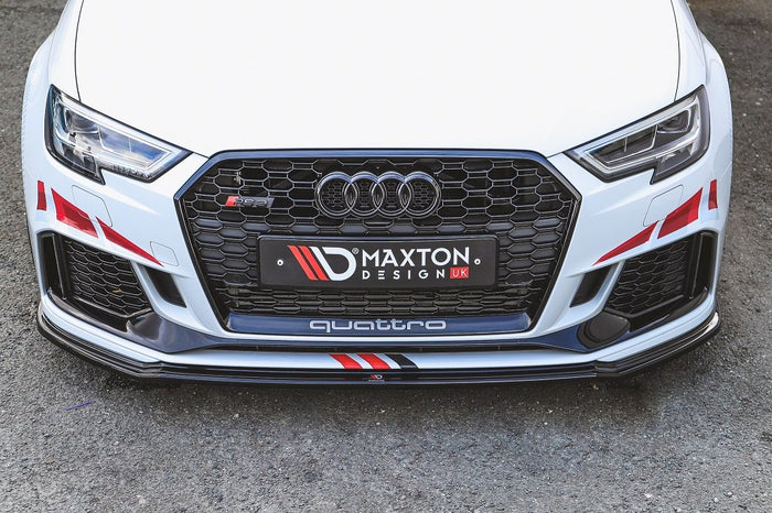 Maxton Design - FRONT SPLITTER V.2 AUDI RS3 8V FACELIFT SPORTBACK (2017-2020)