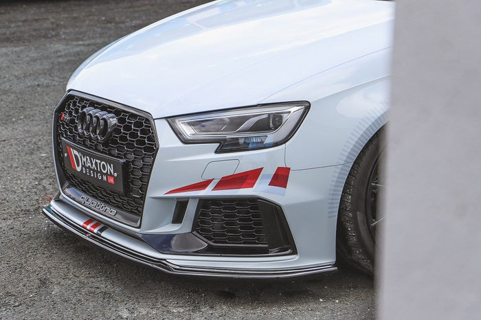 **CLEARANCE** Maxton Design - FRONT SPLITTER V.2 AUDI RS3 8V FACELIFT SPORTBACK (2017-2020) (NO RETURN)