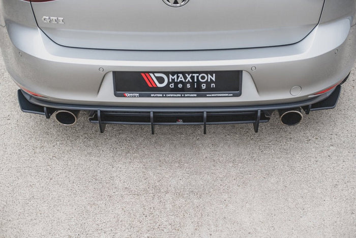 Maxton Design - STREET PRO REAR SIDE SPLITTERS V.1 VW GOLF MK7 GTI