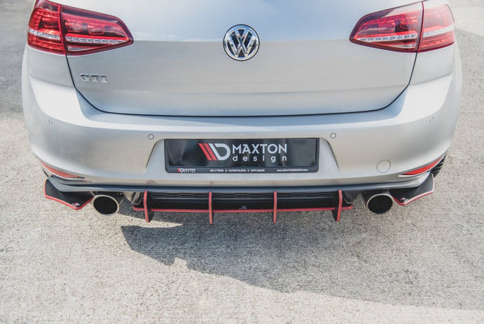 Maxton Design - STREET PRO REAR SIDE SPLITTERS V.2 VW GOLF MK7 GTI