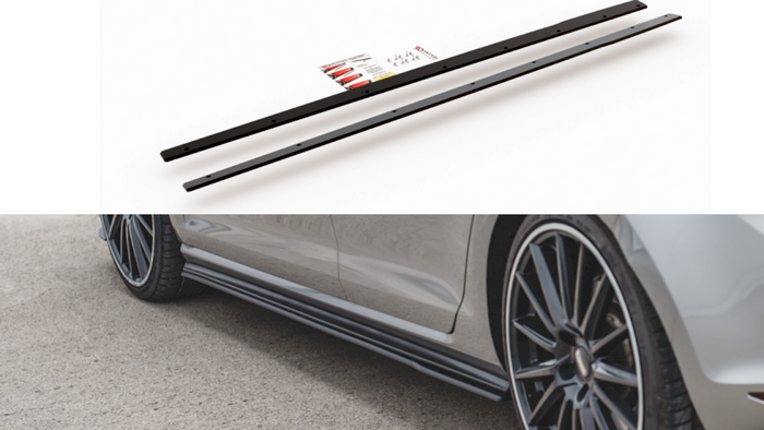 Maxton Design - STREET PRO SIDE SKIRT SPLITTERS VW GOLF MK 7 GTI 2013-2016