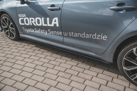 Maxton Design - SIDE SKIRTS DIFFUSERS TOYOTA COROLLA MK12 SEDAN (2019-2023)