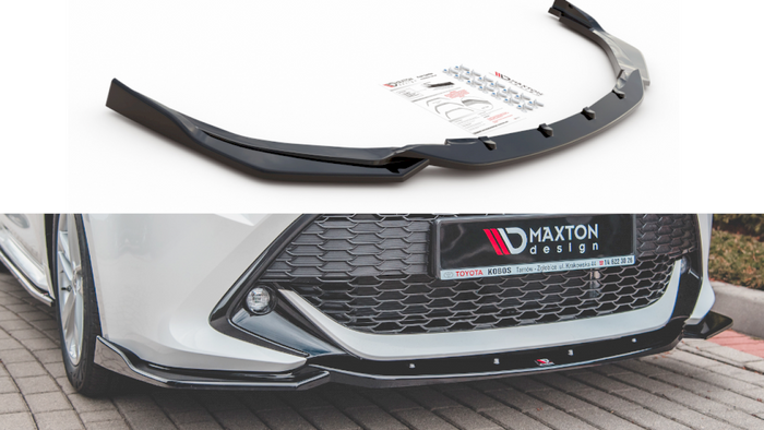 Maxton Design - FRONT SPLITTER V2 TOYOTA COROLLA MK12 TOURING SPORTS/ HATCHBACK (2019-2023)