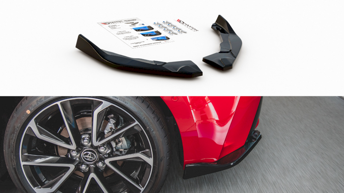 Maxton Design - REAR SIDE SPLITTERS TOYOTA COROLLA MK12 HATCHBACK (2019-2023)