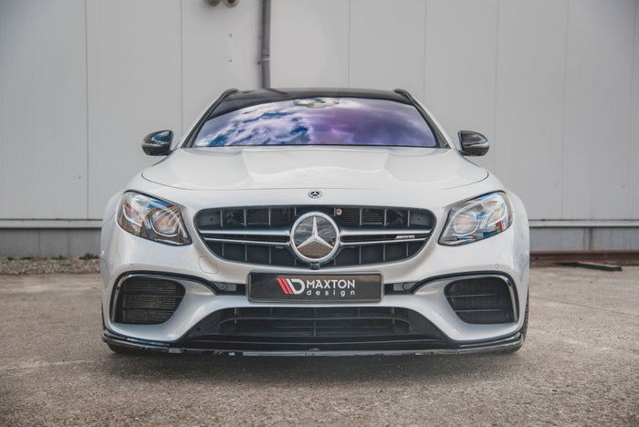 Maxton Design - FRONT SPLITTER V.2 MERCEDES BENZ E63 AMG ESTATE/ SALOON S213/W213